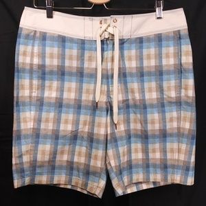 Tommy Bahama Plaid Swimming Boards Shorts